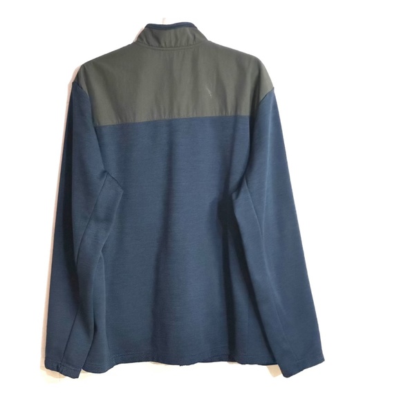 ORVIS Mens Full-Zip Jacket XL / Navy Colorblock Pockets Mock-Neck Logo - Outdoor - Picture 5 of 8